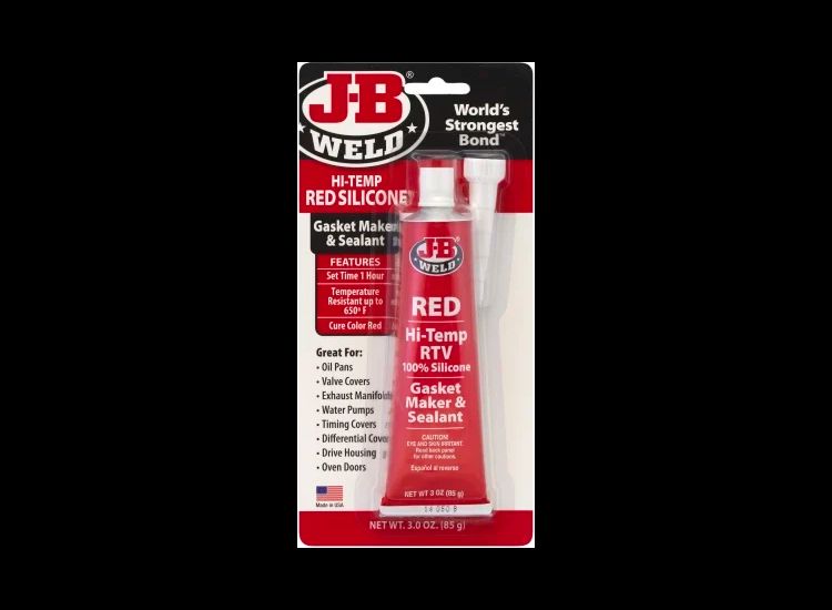 J-B Weld Hi-Temp Silicone Gasket Maker &amp; Sealant Red 85g