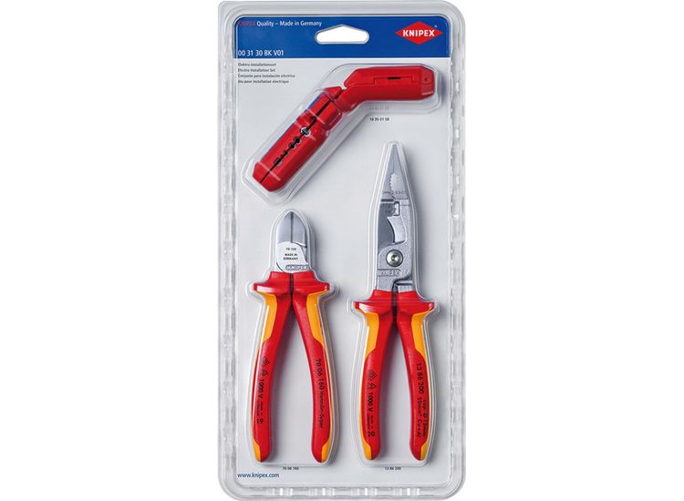 Draper 04249 KNIPEX 00 31 30 BK V01 Electrical Installations Set