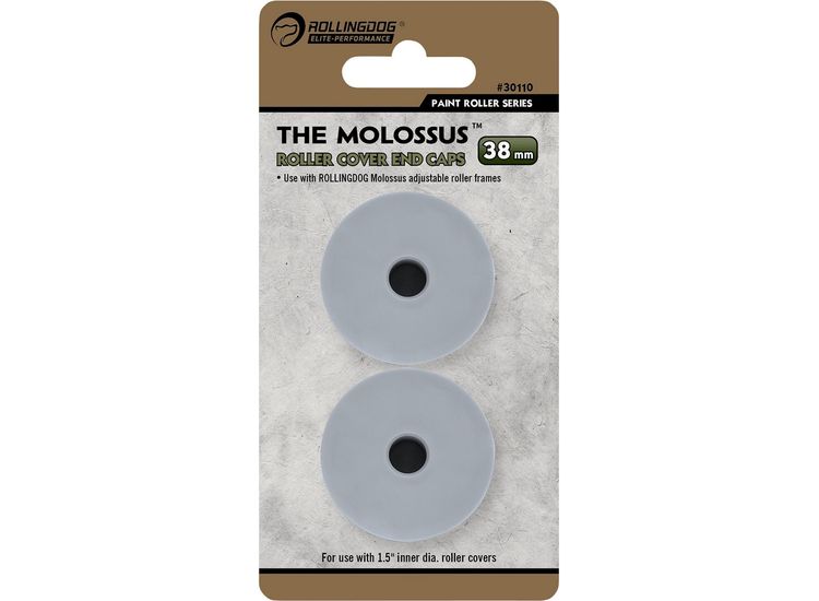 Draper 09676 ROLLINGDOG THE MOLOSSUS&amp;#8482; Roller Cover End Caps, 12-18" (Pack of 2)