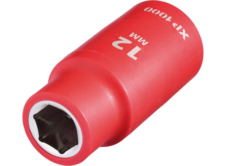 Draper 17753 XP1000&amp;#174; VDE Socket, 1/2" Sq. Dr., 12mm