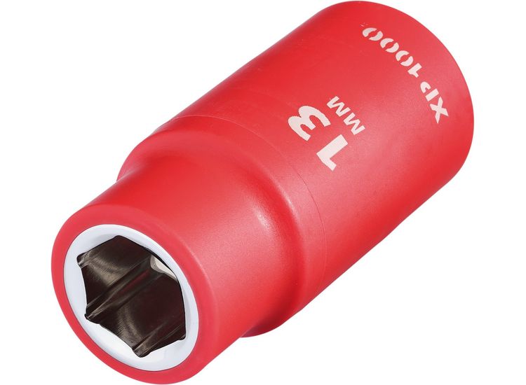 Draper 17758 XP1000&amp;#174; VDE Socket, 1/2" Sq. Dr., 13mm