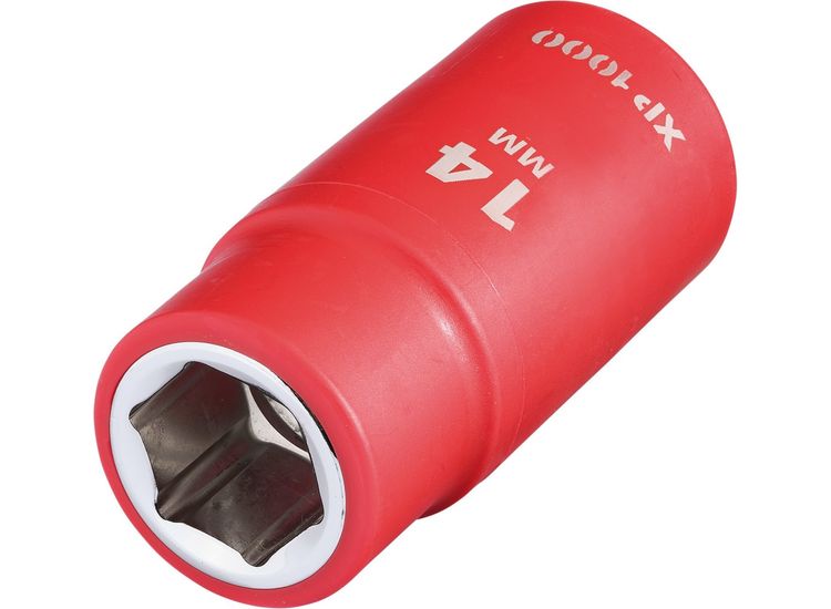 Draper 17761 XP1000&amp;#174; VDE Socket, 1/2" Sq. Dr., 14mm