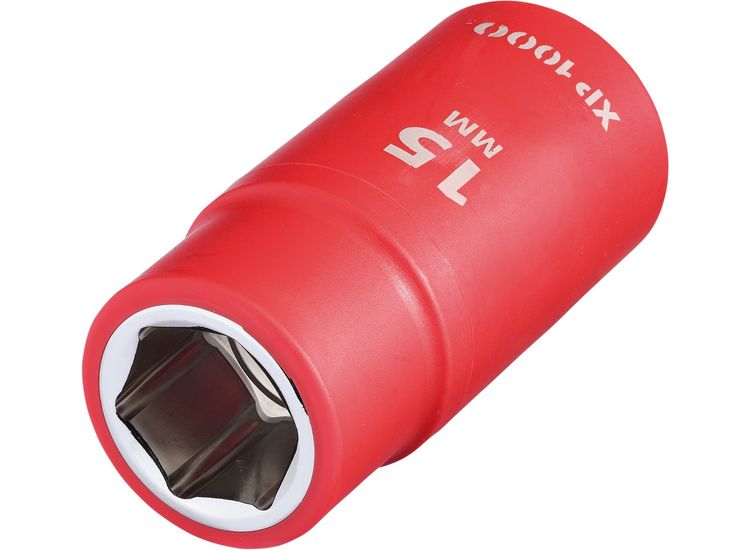 Draper 17762 XP1000&amp;#174; VDE Socket, 1/2" Sq. Dr., 15mm