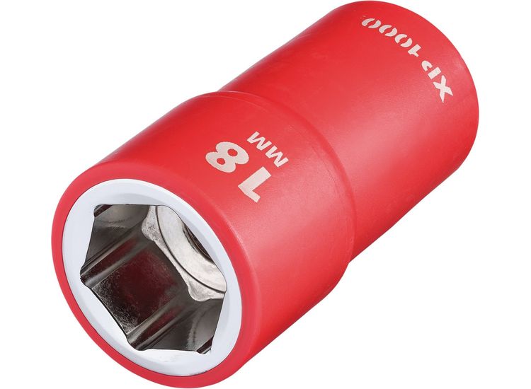 Draper 17859 XP1000&amp;#174; VDE Socket, 1/2" Sq. Dr., 18mm