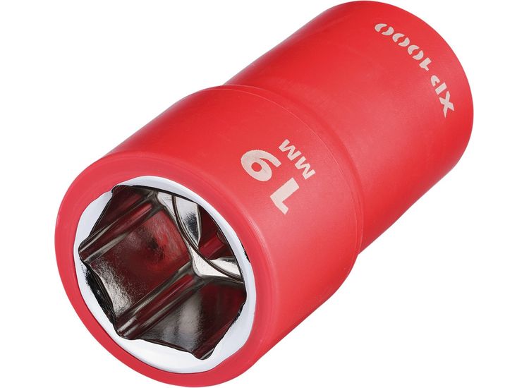 Draper 17982 XP1000&amp;#174; VDE Socket, 1/2" Sq. Dr., 19mm