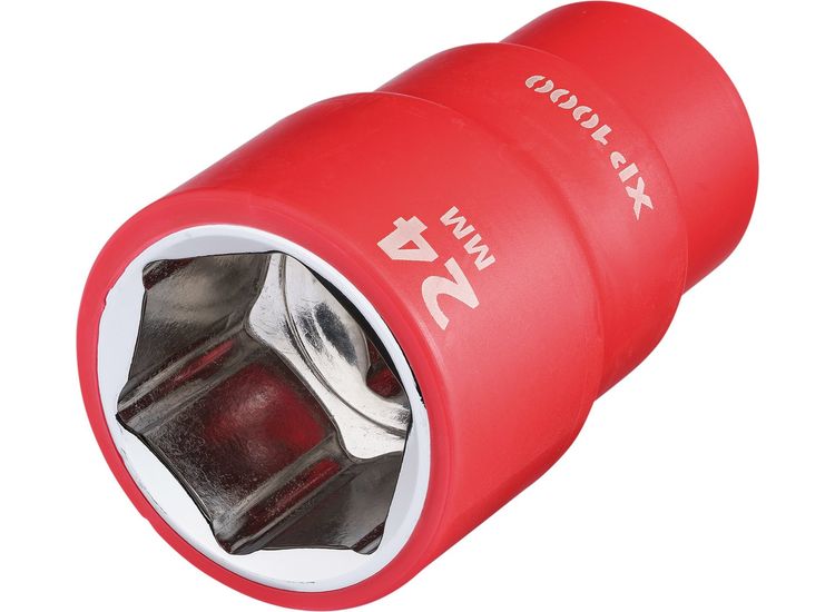 Draper 18042 XP1000&amp;#174; VDE Socket, 1/2" Sq. Dr., 24mm