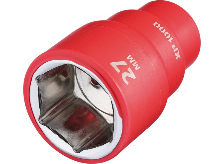 Draper 18043 XP1000&amp;#174; VDE Socket, 1/2" Sq. Dr., 27mm