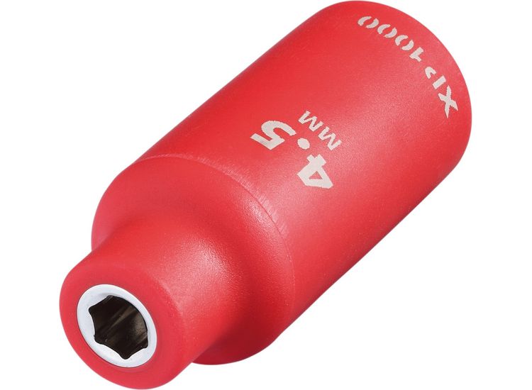 Draper 18122 XP1000&amp;#174; VDE Socket, 1/4" Sq. Dr., 4.5mm