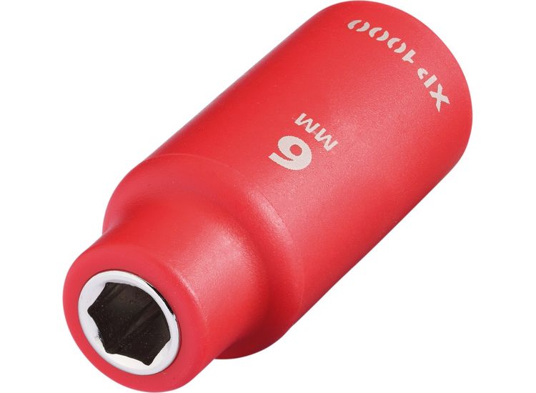 Draper 18710 XP1000&amp;#174; VDE Socket, 1/4" Sq. Dr., 6mm