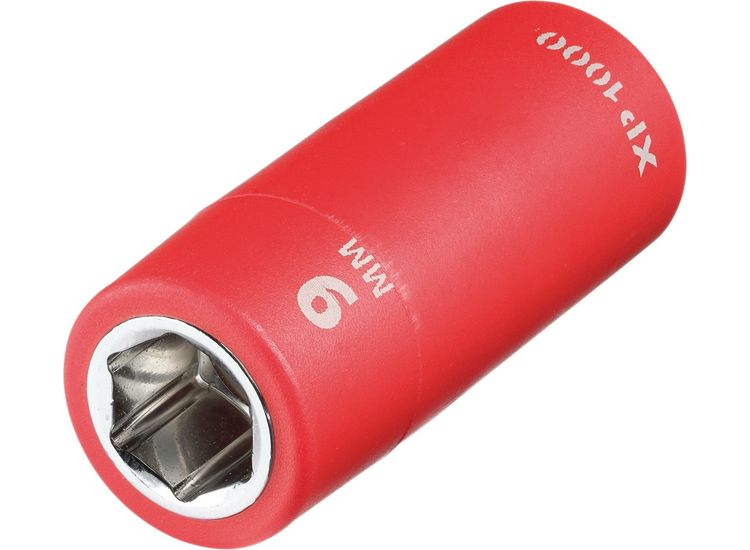 Draper 18778 XP1000&amp;#174; VDE Socket, 1/4" Sq. Dr., 9mm