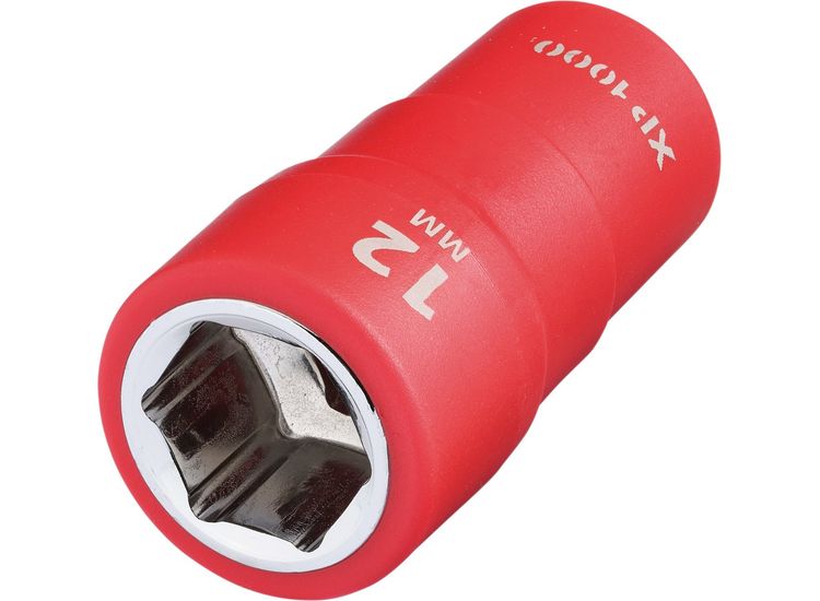 Draper 18801 XP1000&amp;#174; VDE Socket, 1/4" Sq. Dr., 12mm