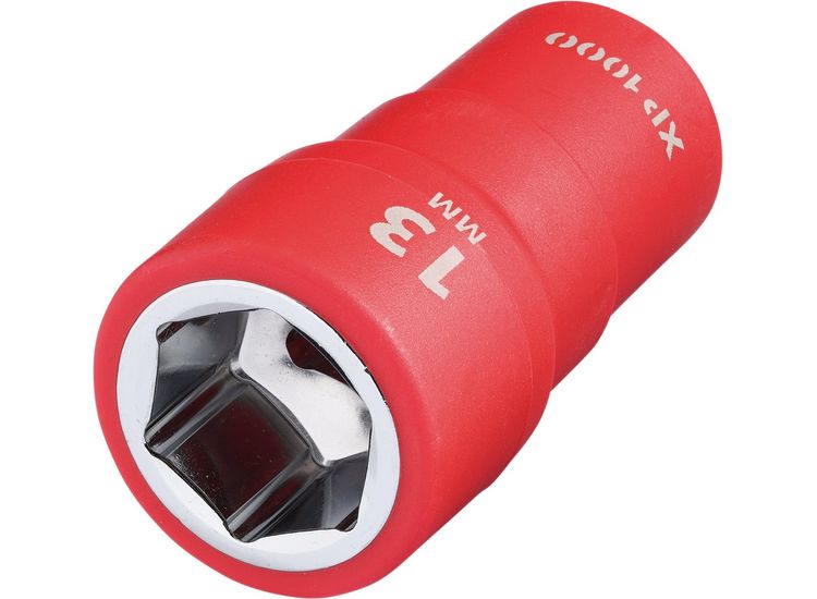 Draper 18819 XP1000&amp;#174; VDE Socket, 1/4" Sq. Dr., 13mm