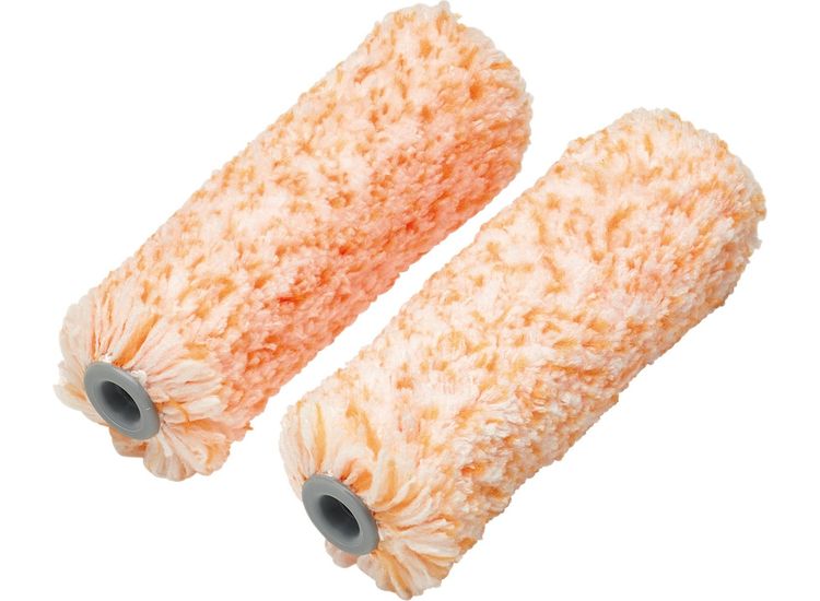 Draper 20799 Medium Pile Microfibre Roller Sleeves, 4"/100mm (Pack of 2)