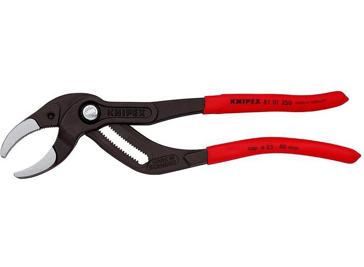 Draper 25655 KNIPEX 81 01 250 SB Siphon and Connector Pliers, 250mm (self-service card/blister)