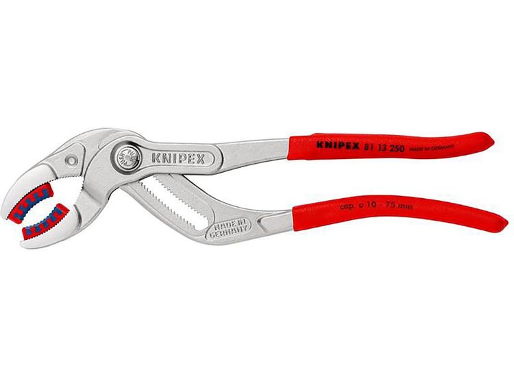 Draper 25754 KNIPEX 81 13 250 SB Siphon and Connector Pliers, 250mm (self-service card/blister)