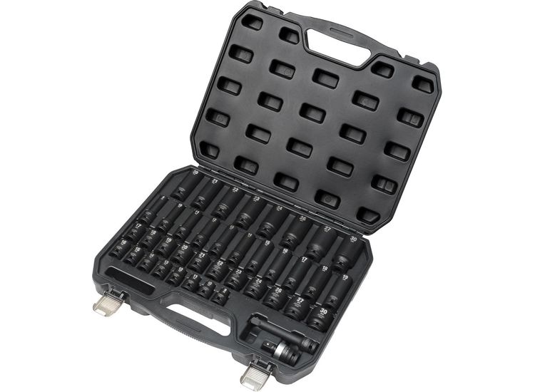 Draper 07106 Draper Hi-TORQ&amp;#174; Impact Socket Set, 1/2" Sq. Dr. (40 Piece)