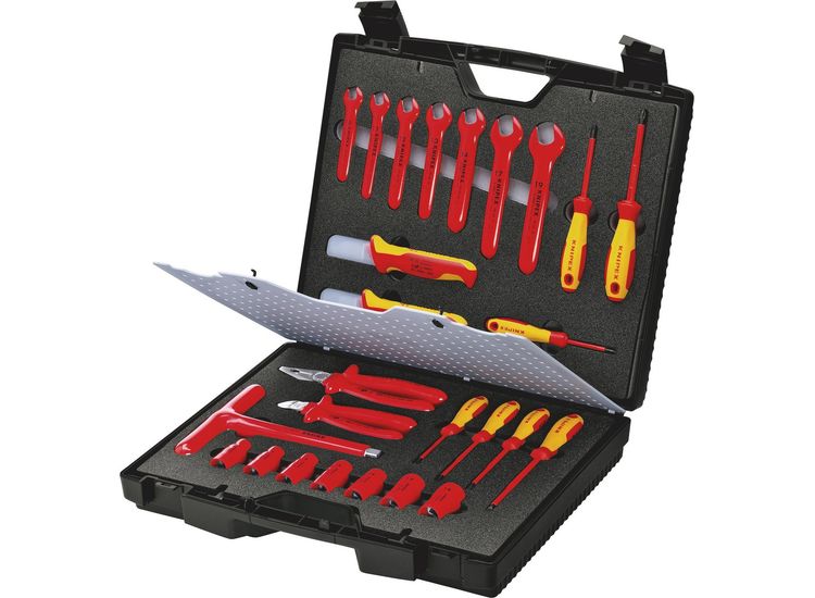 Draper 18891 KNIPEX 98 99 12 Standard Tool Case With Insulated Tools, 26 Parts