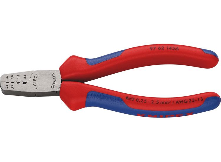 Draper 20001 KNIPEX 97 62 145 A Crimping Pliers for Wire Ferrules, 145mm