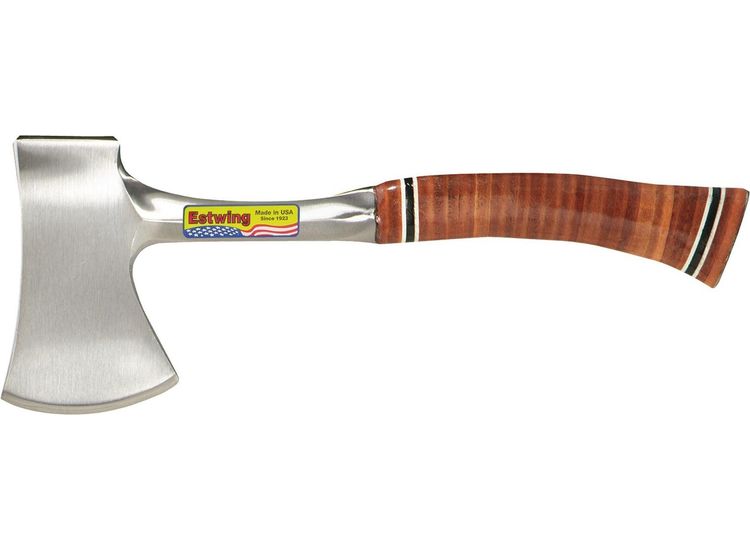 Draper 23520 Estwing E24A Sportsman's Axe with Leather Grip, 2-3/4"/70mm