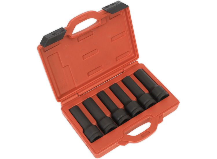 Sealey SX099 Impact 12-Point &amp; TRX-Star Female Deep Socket Set 6pc 3/4"Sq Drive