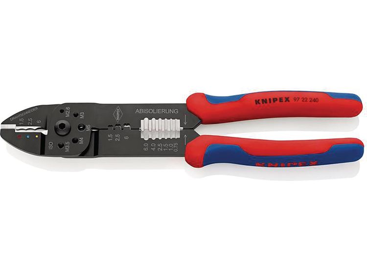 Draper 26136 KNIPEX 97 22 240 SB Crimping Pliers with Multi-Component Grips, 240mm