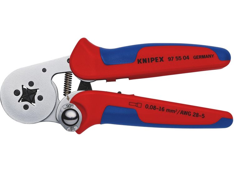 Draper 26143 KNIPEX 97 55 04 SB Self-Adjusting Crimping Pliers, 180mm
