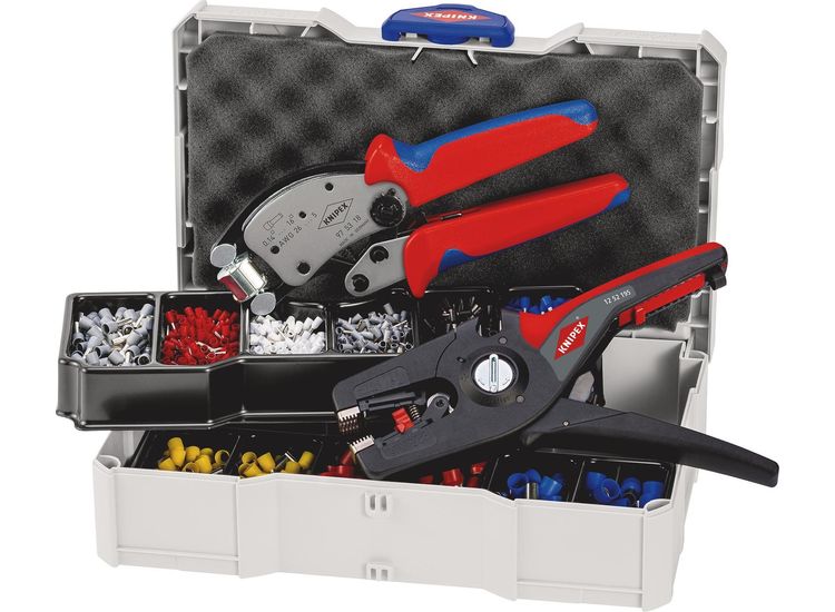 Draper 26148 KNIPEX 97 90 14 Crimp Assortment for Wire Ferrules, 1 x 97 53 18, 1 x 12 52 195, 9 x Wire Ferrule Sets