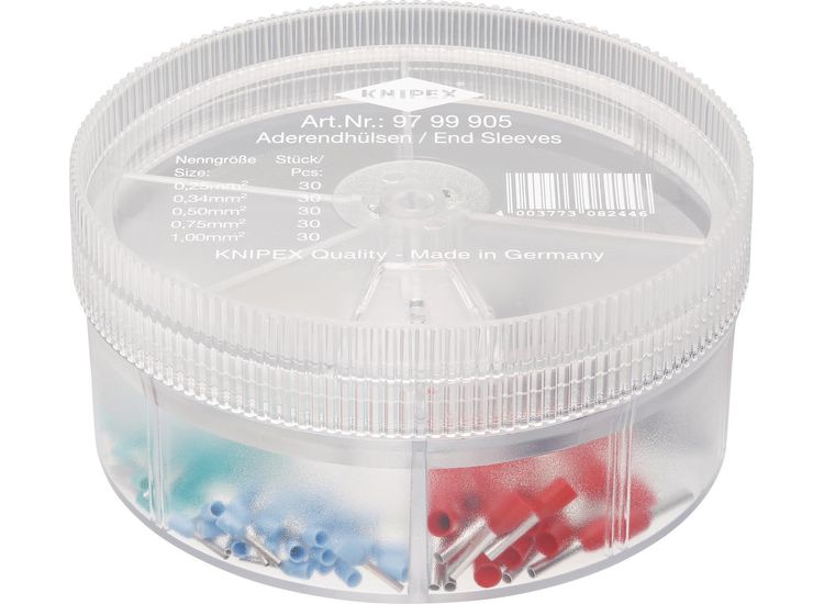 Draper 26152 KNIPEX 97 99 905 Assortment Boxes with 150 Wire Ferrules