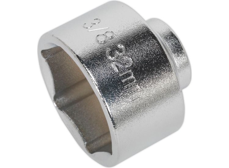 Sealey SX113 Low Profile Oil Filter Socket 32mm 3/8"Sq Drive
