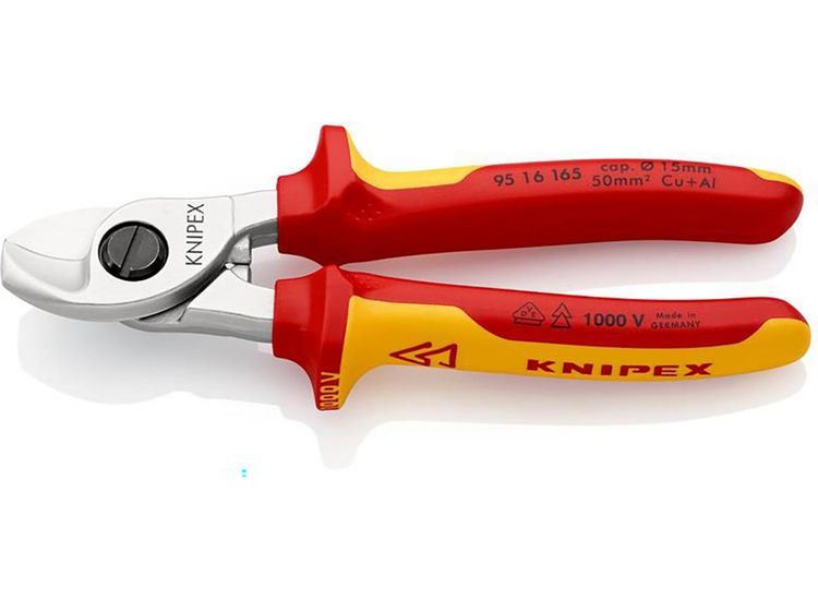 Draper 34058 KNIPEX 95 16 165 SB VDE Cable Shears, 165mm