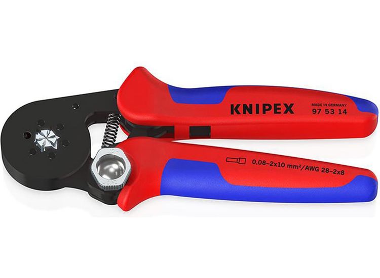Draper 87800 KNIPEX 97 53 14 SB Self- Adjusting Crimping Pliers, 2 x 10 mm&amp;sup2;, 180mm