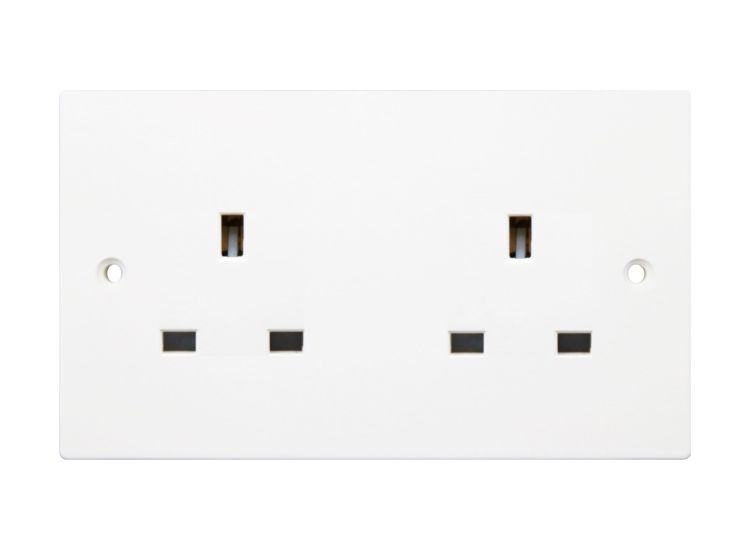 Securlec SL9494 Square 2g Un/Switched Socket