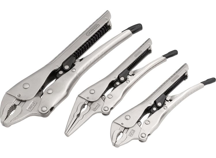 Draper 07103 Auto Locking Pliers Set (3 Piece)