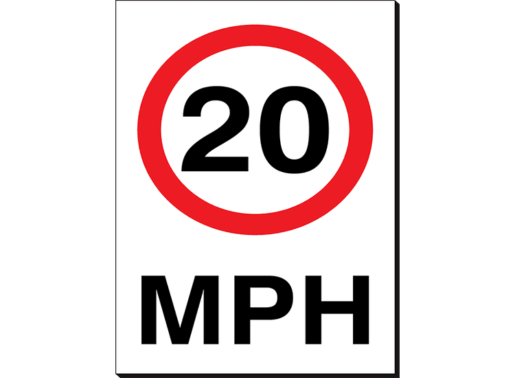 20 MPH - 240 x 360 mm