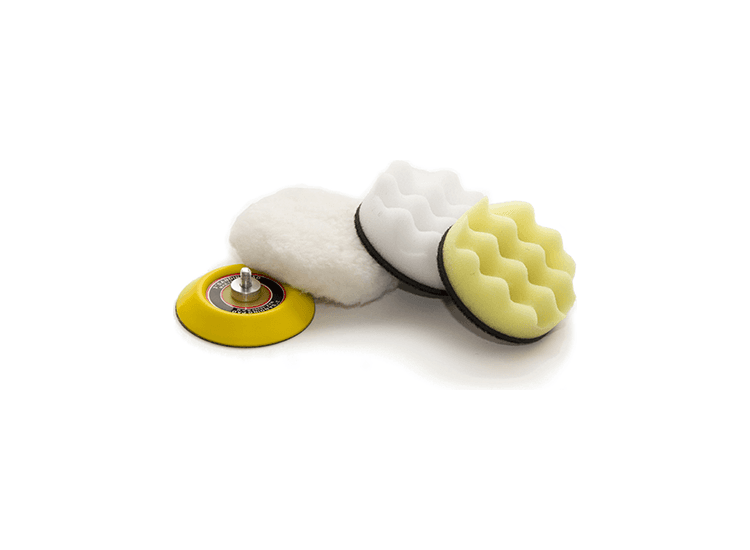 3" Buffing Kit with Hook &amp; Loop Backing c/w Backing Pad