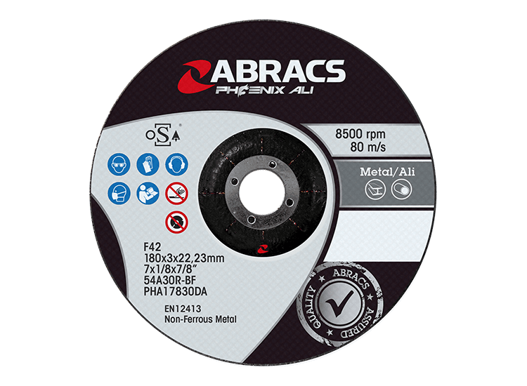 ABRACS 'Phoenix Ali' Flat Cutting Discs - ALUMINIUM