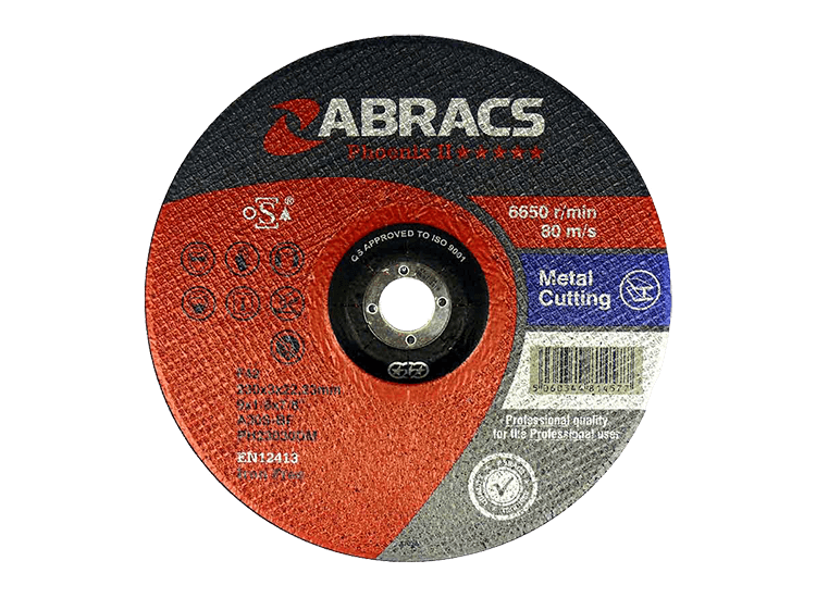 ABRACS 'Phoenix II' Depressed Centre Metal Cutting Discs