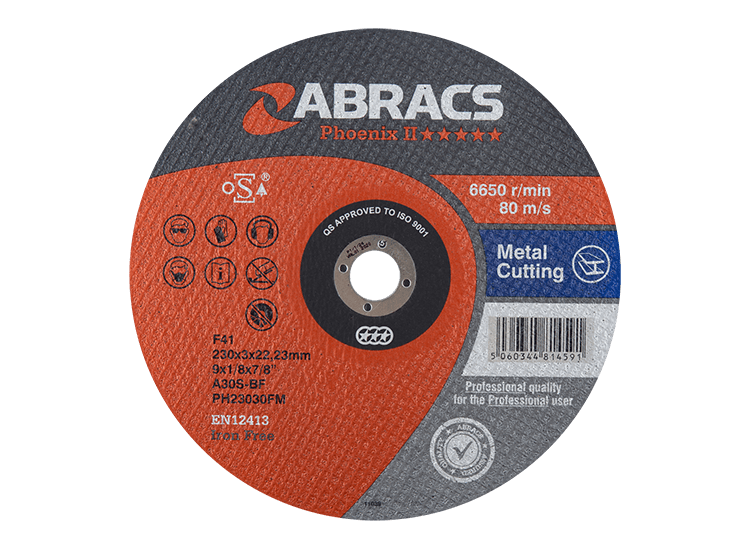 ABRACS 'Phoenix II' Flat Metal Cutting Discs