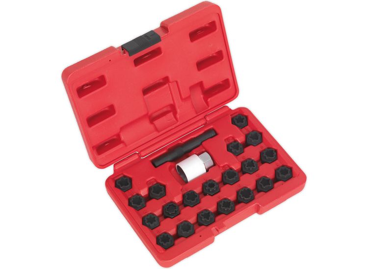 Sealey SX206 Locking Wheel Nut Key Set 22pc - Audi