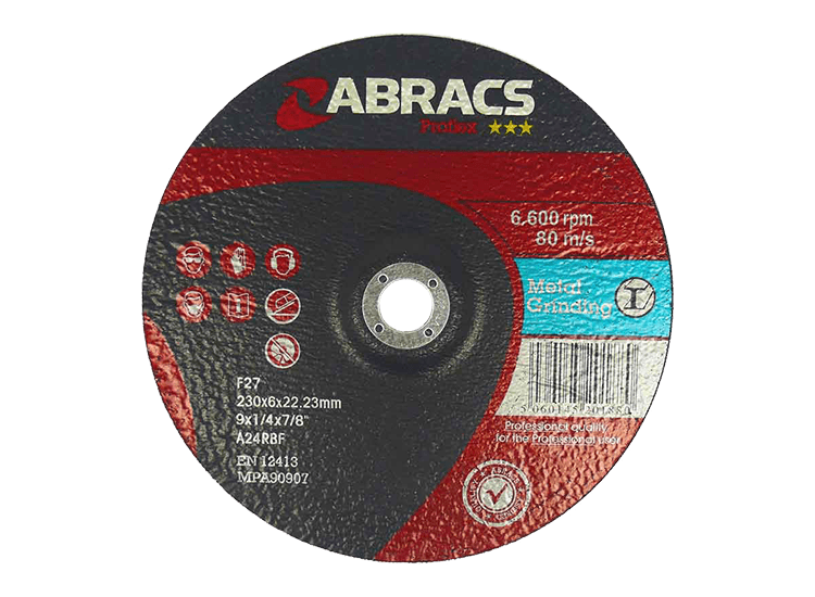 ABRACS 'Proflex' Depressed Centre Metal Grinding Discs