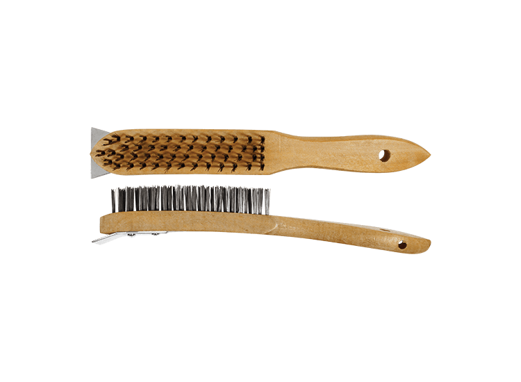 ABRACS Wooden Handled Brushes with Scraper