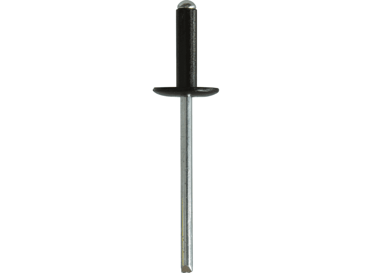 Black Rivets - Large Flange