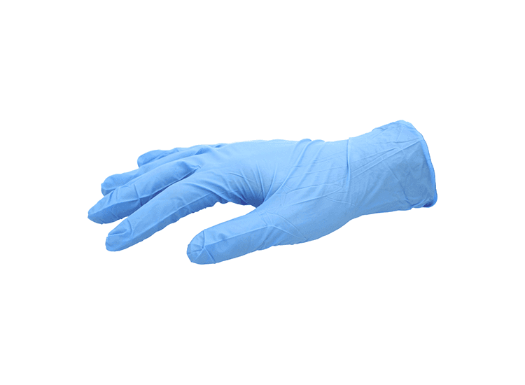 Blue Vinyl Nitrile Hybrid Gloves - Powder FREE