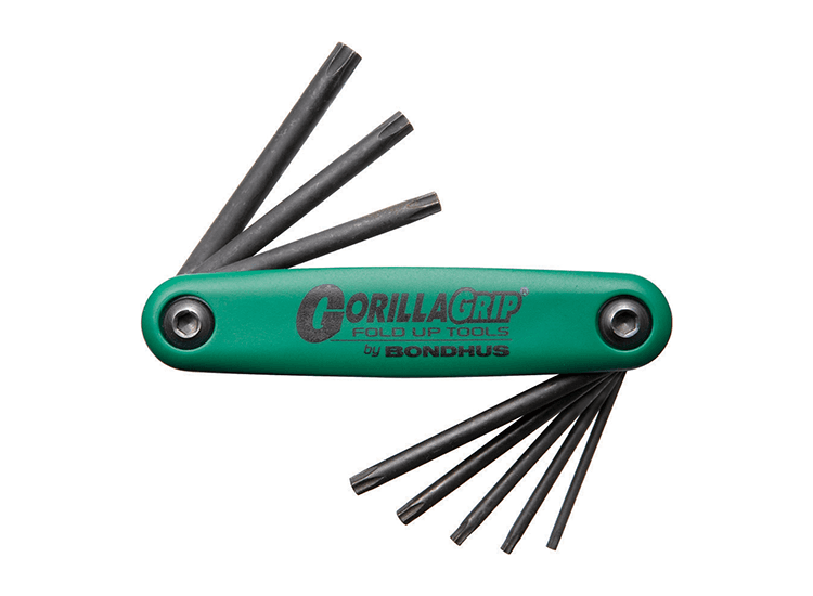 BONDHUS 'GorillaGrip<sup>&amp;reg;</sup>' TORX<sup>&amp;reg;</sup> Driver Fold Up Set