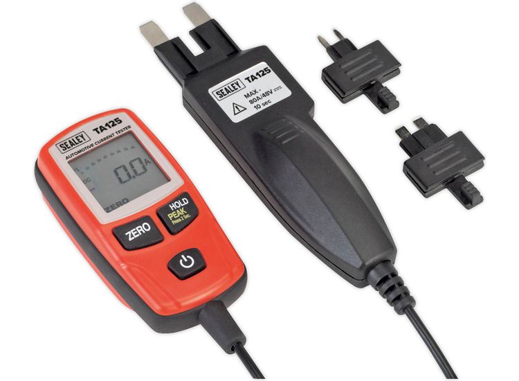 Sealey TA125 Automotive Current Tester 80A - Mini, Standard &amp; Maxi Blade Fuses