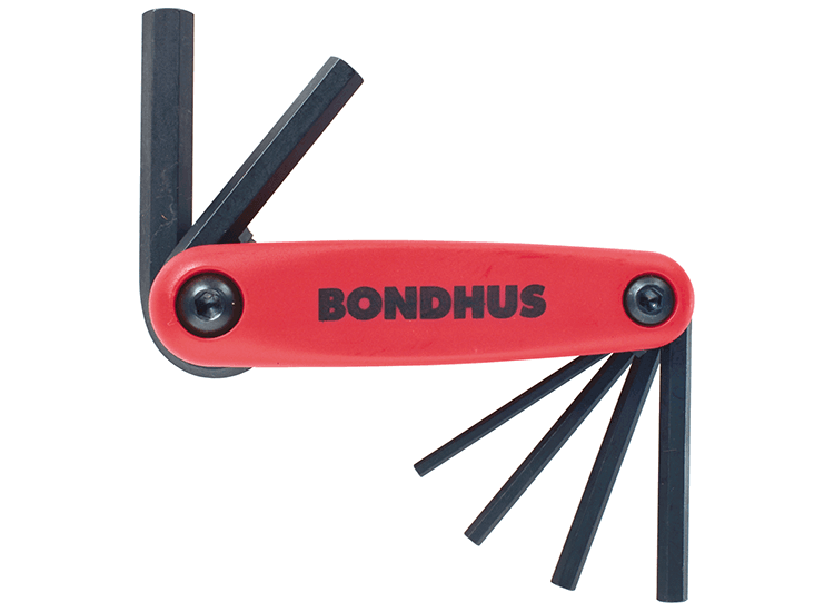 BONDHUS Hex Driver Fold Up Set - Metric
