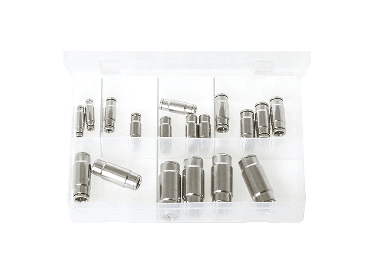 Brass Push-Fit Couplings - Straights, Metric