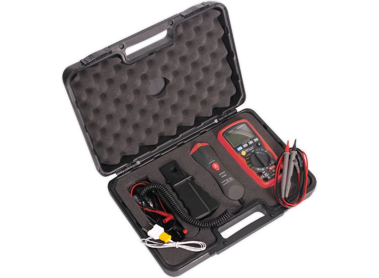 Sealey TA304 Digital Automotive Analyser 15 Function with Inductive Coupler/Infrared Temperature Probe