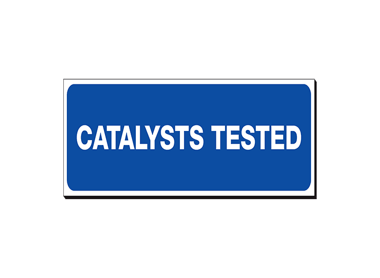 Catalysts Tested - 480 x 150 mm