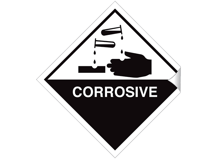 Corrosive - 100 x 100 mm
